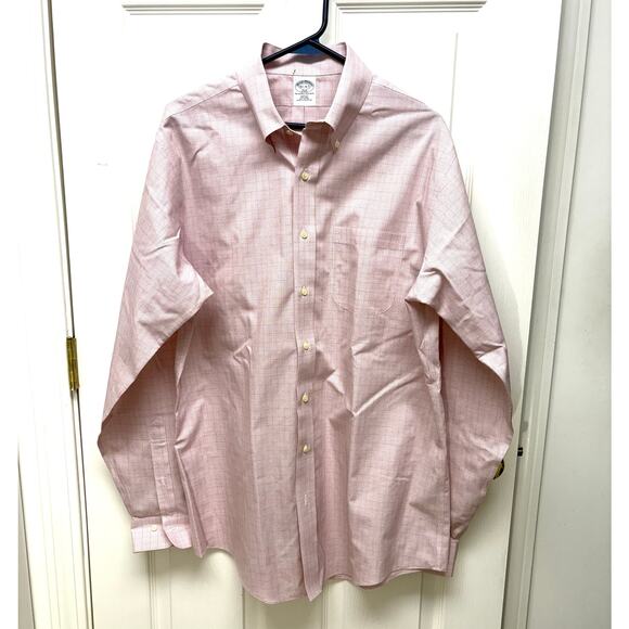Brooks Brothers Button Down Shirt, White Red Blue Windowpane, Men
Size 16.5 6/7 - Picture 1 of 6